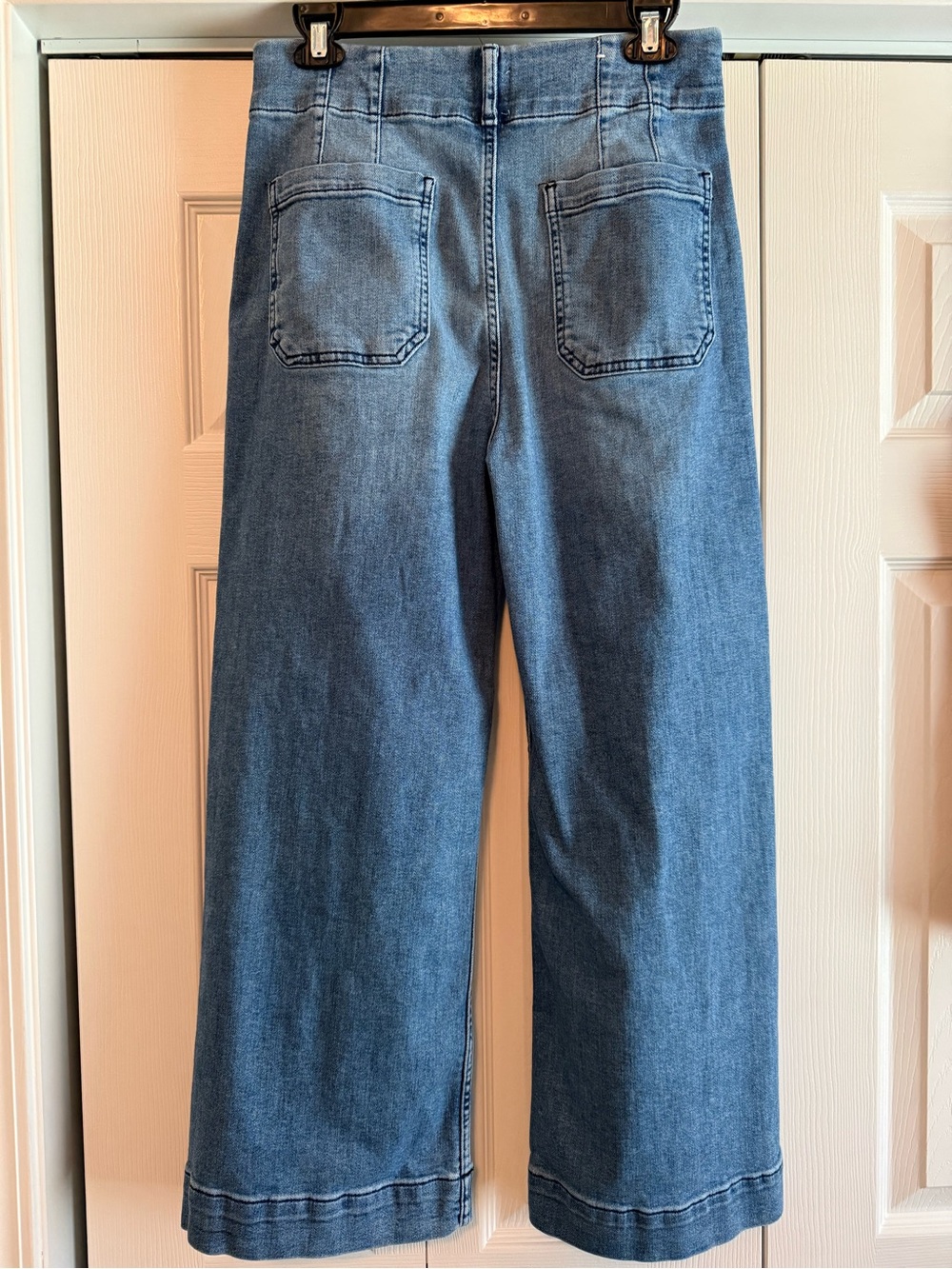 Maeve “The Colette” Medium Blue Cropped Wide-Leg Jeans sz 29 - Picture 5 of 12